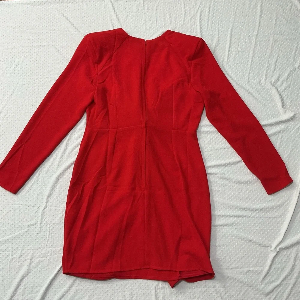 ASOS Twist Front Red Mini Dress NWT Size 12
